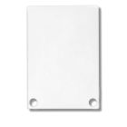 End cap EC48 aluminum white RAL 9010 for SURF/DIVE20 with COVER11, 2pcs, incl. screws