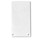 End cap EC49 aluminum white RAL 9010 for SURF/DIVE20 with COVER12, 2pcs, incl. screws