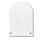 End cap EC50 aluminum white RAL 9010 for SURF/DIVE20 in combination with COVER13
