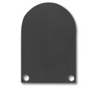 End cap EC50 aluminum black RAL 9005 for SURF/DIVE20 in combination with COVER13