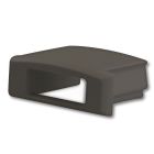 Embout de finition EC2B noir pour SURF12 FLAT avec presse-étoupe, 1 pièce