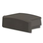 Embout de finition EC1B noir pour profilé SURF12 FLAT, 1 pièce