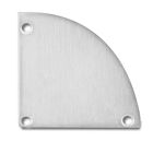 Embout de finition EC55 aluminium pour CORNER20 (avec COVER17), droite/gauche, 2 pcs, vis incl.