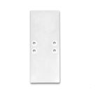 Embout de finition EC66 aluminium blanc RAL9003 pour profilé 2SIDE, 2 pcs, vis incl.