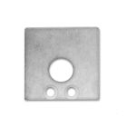 End cap EC 59 aluminium for profile SURF16 with cable gland, 2 pcs, incl. screws