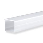 Cover COVER21 opal/satinised IP54 200cm for profile SURF16