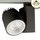 3-PH Track light focusable, 30W, 30°-50°, black matt, 3000K, dimmable