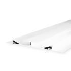 LED Trockenbau-Leuchtenprofil Double Curve, weiß RAL 9010 200cm