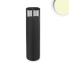 Éclairage d'allée LED borne 5, 50cm, 6W, noir sable, blanc chaud