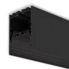 Profilé de luminaire LED LAMP40 Up&Down aluminium noir revêtement en poudre, 200cm