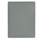 Tappo terminale EC74 in alluminio argentato per profilo LAMP40, 2 pezzi, viti di montaggio incluse