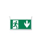 Vertikales Schild für LED Notlicht/Fluchtwegleuchte UNI4/UNI7