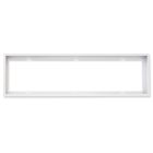 Aufbaurahmen weiß RAL 9016, Höhe 5cm, für LED Panels 300x1200, steckbare Schnellmontage