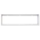 Surface mounting frame white RAL 9016, ht 5cm, for LED panels 300x1200, pre-assemb. for quick mount.
