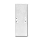 Embout de finition EC66 aluminium argent pour profilé 2SIDE, 2 pcs, vis incl.