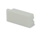 Embout de finition EC75W blanc pour profilé PURE14 S, 1 pièce