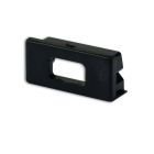 Embout de finition EC76B noir pour profilé PURE14 S avec presse-étoupe, 1 pièce