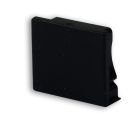 End cap EC77B black for profile PURE12 S,1 pc
