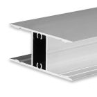 Profilé de luminaire LED pour montage en surface HIDE DOUBLE aluminium anodisé, 200cm