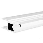 LED surface mounted luminaire profile HIDE ASYNC aluminum white RAL 9003, 200cm
