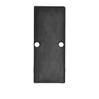Endkappe EC90 Aluminium schwarz RAL 9005 für Profil HIDE DOUBLE inkl. Schrauben