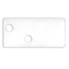 Embout de finition EC95 aluminium blanc RAL 9003 pour profilé FURNIT6 S vis incl.