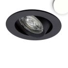 LED Recessed luminaire Slim68 MiniAMP black, round, 8W, 24V DC, neutral white, not dimmable