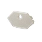 Embout de finition E207 pour profilé de carrelage LED coin intérieur, avec presse-étoupe, 1 pièce