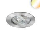 LED Recessed luminaire Sunset Slim68 Alu, round, 9W, 1800-2800K, dim-to-warm