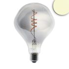 Lampadina LED E27 Vintage Line, Roundbulb A125, non regolare, fumé, 4W, 2200K