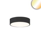 LED Ceiling light black, 25W, round, DN400, ColorSwitch 3000|3500|4000K, dimmable