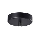Ceiling canopy round, black, for single suspension