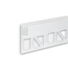 LED tile profile UP10, white RAL 9003 300cm
