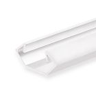 Profilé d'angle LED CORNER11n aluminium blanc RAL9010, 200cm
