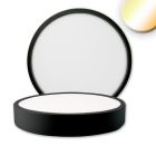 LED Ceiling light PRO black, 24W, round, DN225, ColorSwitch 2700|3000|4000K, dimmable