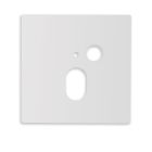 Collerette aluminium carré 1 blanc, pour applique encastrée Sys-Wall68 avec capteur PIR