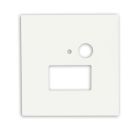Collerette aluminium carré 3 blanc, pour applique encastrée Sys-Wall68 avec capteur PIR