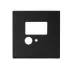 Cover Aluminium eckig 3 schwarz, für Wandeinbauleuchte Sys-Wall68 mit PIR Sensor