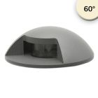 Spot encastré LED dans le sol, rond 1SIDE 60mm, noir, 12-24V, IP67, 3W, 60°, blanc chaud