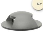 Spot encastré LED dans le sol, rond 2SIDE 60mm, noir, 12-24V, IP67, 3W, 60°, blanc chaud