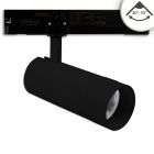 3-PH Track light focusable, 24W, 20°-55°, black matt, 4000K, dimmable