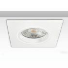 Cornice da incasso angolare, foro di 68 mm, bianco, per spot GU10/MR16