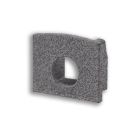 End cap EC226 for profile MAXI-AB V2, grey, with cable gland, 1 pcs.