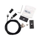 Track48 Seilabhängung für Aufbauschienen, schwarz, 2 Stück, 2m