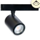 Projecteur sur rail triphasé focalisable, 42W, 20°-70°, noir mat, 3000K, IRC92, dimmable DALI