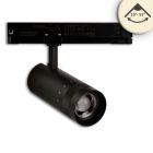 Projecteur sur rail triphasé focalisable, 24W, 20°-55°, noir mat, 3000K, dimmable DALI