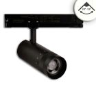 Projecteur sur rail triphasé focalisable, 24W, 20°-55°, noir mat, 4000K, dimmable DALI