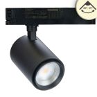 Projecteur sur rail triphasé focalisable, 42W, 20°-70°, noir mat, 3000K, IRC92, dimmable