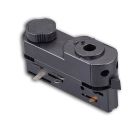 Rail DALI triphasé adaptateur universel, noir