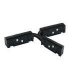 Track48 connecteur en T, flexible, noir, non conduisant le courant, max. 6A, 4 pôles